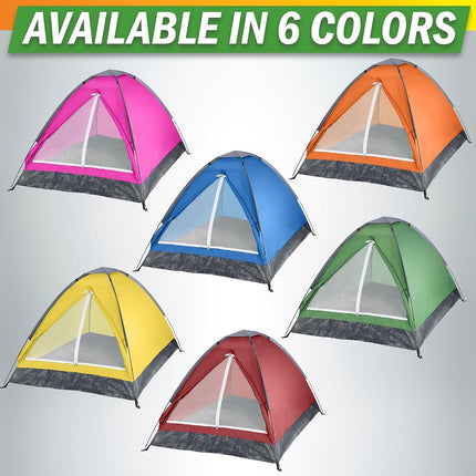 Wakeman 2 Person Tent – Rain Fly & Carrying Bag – Lightweight Dome Tents for Kids or Adults – Camping, Backpacking, and Hiking Gear by Outdoors