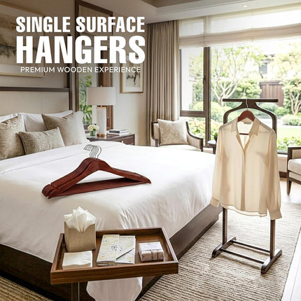 Utopia Home Wooden Hangers 20 Pack – Slim Suit Hangers Cherry