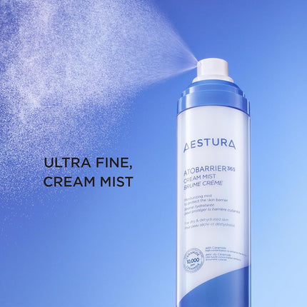 AESTURA ATOBARRIER365 CREAM MIST | Face Mist with 10,000ppm Ceramides | Moisture Barrier Support, Ultra-Fine Hydrating Spray Toner Suitable for Dry Skin, 120ml