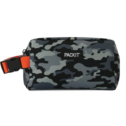 PackIt Freezable Snack Box, Charcoal Camo, Built w