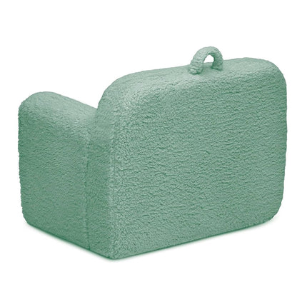 Delta Children Sherpa Cozee Chair - Foam Kids Chair for Ages 18 Months and Up, Sage