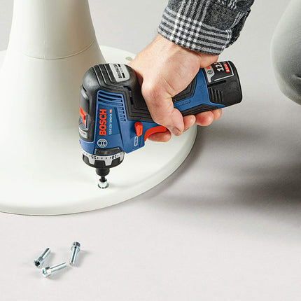 Bosch GSR12V-300HXB22 12V Max Brushless 1/4 In. Hex Two-Speed Screwdriver Kit with (2) 2.0 Ah Batteries