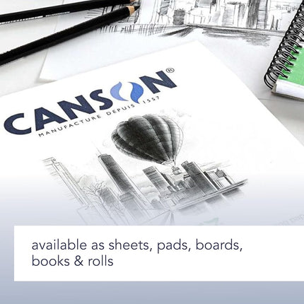 CANSON 1557 Art Book 120gsm A5 Portrait Notebook 50 White Sheets