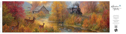 Buffalo Games - Panoramic Series - Abraham Hunter - Southern Rails - 750 Piece Jigsaw Puzzle for Adults - Challenging Puzzle Perfect for Game Nights - Finished Size is 38.25 x 11.25