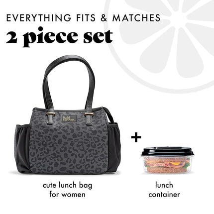 Fit & Fresh Copley Insulated Lunch Bag for Women w/Containers