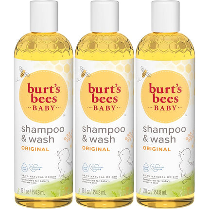 Burt's Bees Baby Bee Shampoo & Wash, 12 Fluid Ounces, Pack of 3 (Packaging May Vary) by Burt's Bees