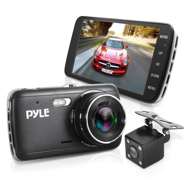 Pyle PLDVRCAM44 Dash Cam Rearview Mirror Monitor -