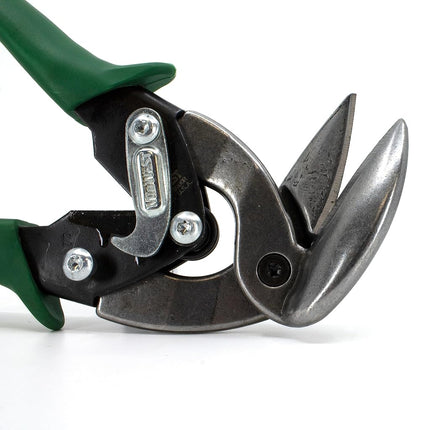 MIDWEST Aviation Snip - Right Cut Upright Tin Cutting Shears with Forged Blade & KUSH'N-POWER Comfort Grips - MWT-6900R