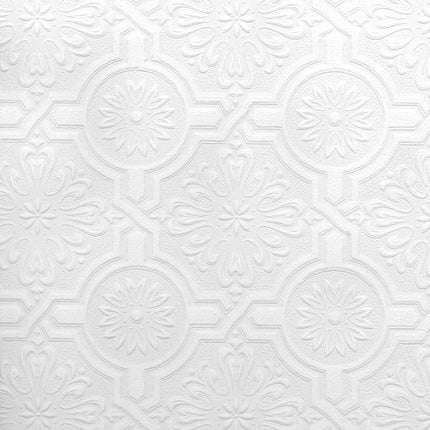 Brewster Nazareth Ornate Tiles Paintable Wallpaper Paintable