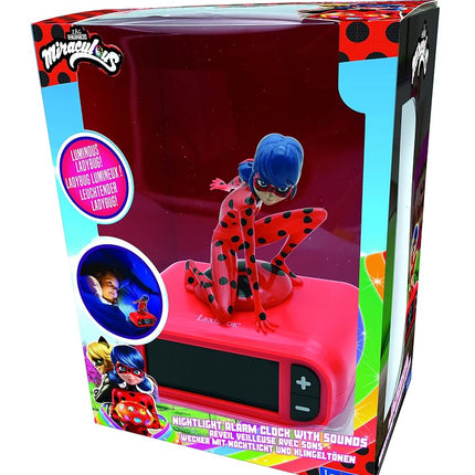 LEXIBOOK, Miraculous Nightlight Alarm Clock, RL800MI