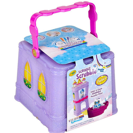 Crayola Scribble Scrubbie Peculiar Pets, Palace Playset with Unicorn and Yeti, Gift, Ages 3, 4, 5, 6