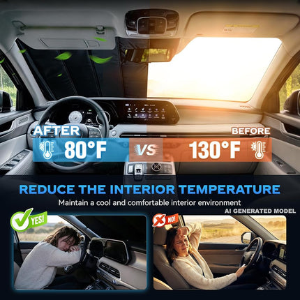 TATMAKLOONG Windshield Sun Shade for Le-xus RX RX350/RX450h 2016-2022