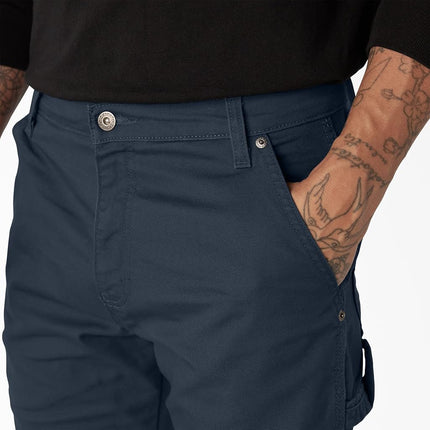 Dickies Men's Tough Max Duck Carpenter Pant, Stonewashed Dark Navy, 40W x 32L