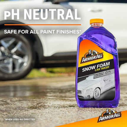 Armor All Car Wash Snow Foam Formula, Cleaning Concentrate for Cars, Truck, Motorcycle, Bottles, 50 Fl Oz, Pack of 4, 19141-4PK, Purple
