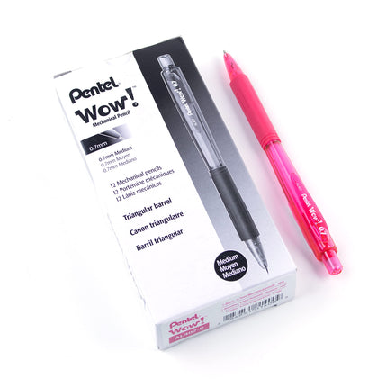 Pentel Wow Mechanical Pencil, 0.7mm, Pink Barrel, 