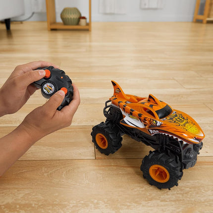 Hot Wheels Monster Trucks HW Tiger Shark RC, Remote-Control Vehicle