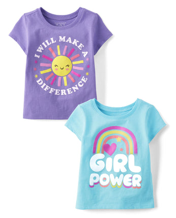 The Children's Place Baby Girls' and Toddler 2-Pac