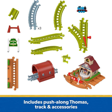 Thomas & Friends Bell Station Playset & Push-Along Thomas Toy Train