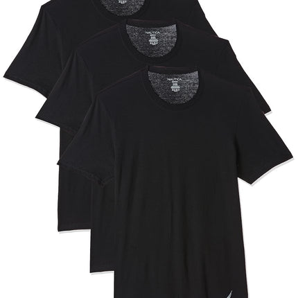 Nautica Men's Cotton Crew Neck 3-Pack T-Shirt Polo