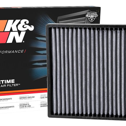 Filtro de aire de cabina K&N compatible con Hyundai, Kia (VF2007), blanco