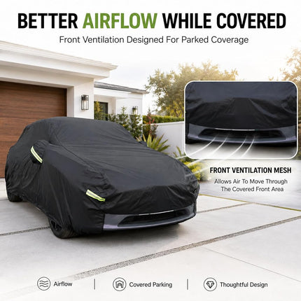 Morhept Car Cover for Tesla Model Y Waterproof Outdoor Cover