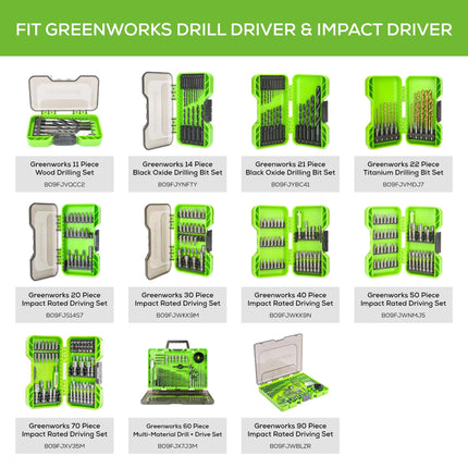 Greenworks 24V Brushless 310 in./lbs Drill/Driver + 2650 in./lbs Impact Driver Combo Kit, (2) USB (Power Bank) Batteries and Dual Port Charger Included LED Light, 2pcs Driving Bits with Tool Bag