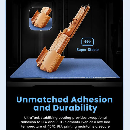 YOOPAI Build Plate for Bambu Lab P2S, P1S, A1, X2D, X1C, P1P, X1E 3D Printers, Double-Sided UltraTack Cool Plate for Low-Temperature Printing, Fine-Textured Spring Steel Sheet, 257x257mm