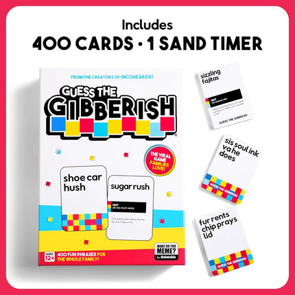 WHAT DO YOU MEME? Incohearent Family Edition - The Party Game Where You Compete to Guess The Gibberish (Cover May Vary)