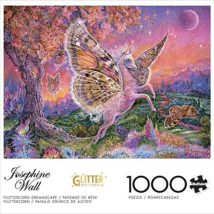Buffalo Games - Josephine Wall - Fluttercorn Dreamscape - 1000 Piece Jigsaw Puzzle for Adults -Challenging Puzzle Perfect for Game Nights - Finished Size is 26.75 x 19.75