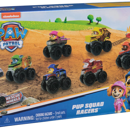 Patrulla Canina: Rescue Wheels, set de regalo de 6 vehículos de juguete Pup Squad Racers, juguetes para niños y niñas de 3 años en adelante