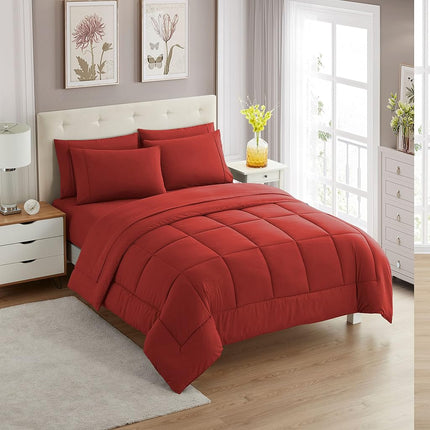 Sweet Home Collection 7 Piece Comforter Set Bag So