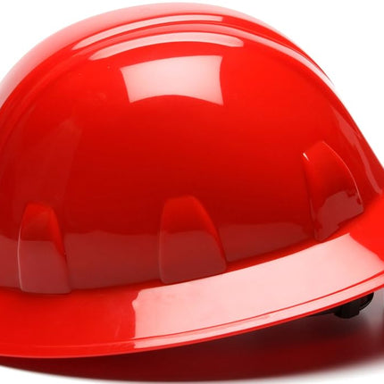 Casque de sécurité à bord complet Pyramex série SL, suspension à cliquet 4 points, rouge