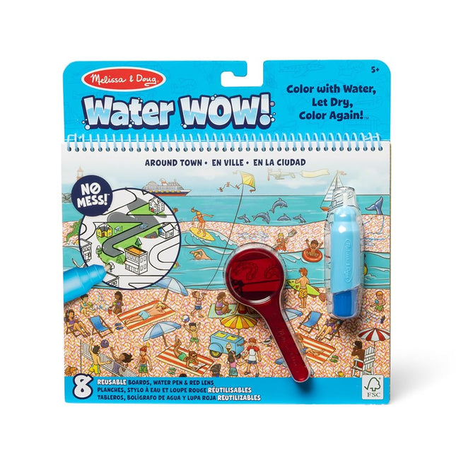 Melissa & Doug On the Go Water Wow! Reusable Water-Reveal Deluxe Activity Pad � Around Town