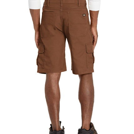 Dickies Men's Tough Max 11 Inch Relaxed Fit Duck Cargo Short, Timber Brown, 44