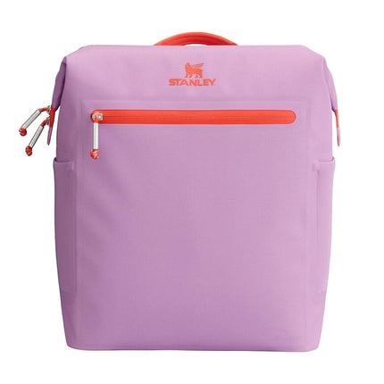 Stanley All Day Madeleine Midi Backpack Soft Cooler 14.8 Quarts | 20 Can Cooler with Handle and Shoulder Straps | Stays Cold for a Day | Insulated Travel Bag with Zipper | BPA-Free | Lilac