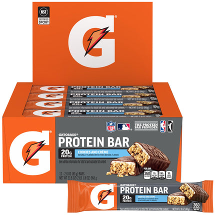 Gatorade Whey Protein Recover Bars, Cookies and Cr