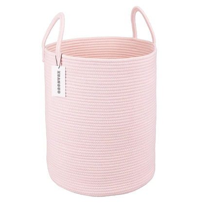 XUANGUO Cotton Rope Laundry Basket Hamper for Girl