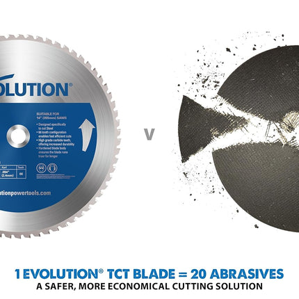 Evolution Power Tools 8BLADEMS Steel Cutting Saw Blade, 8-Inch x 50-Tooth