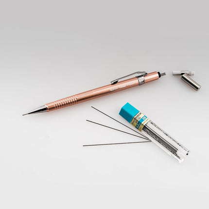 Pentel Sharp Mechanical Pencil, 0.7mm Metallic Copper Barrel, Box of 12 (P207MY)