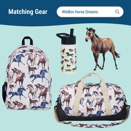 Wildkin Kids ECO rPET Insulated Lunch Box – Keeps Food Hot or Cold, Easy-Clean Lining, Mesh Pockets & BPA-Free – Boys & Girls, Ideal for School, Travel & Daycare – Horse Dreams