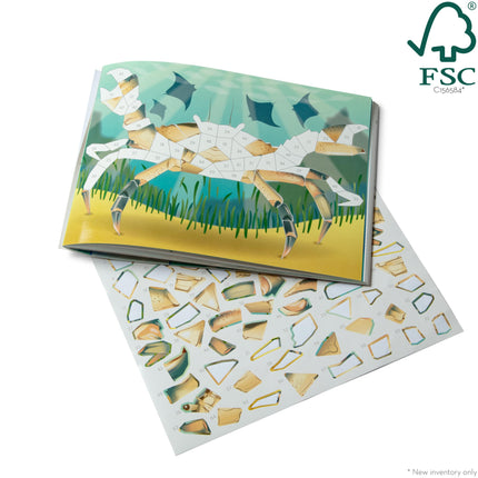 Melissa & Doug Mosaic Sticker Pad Ocean Animals (12 Color Scenes to Complete with 850+ Stickers)