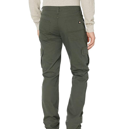 Dickies Mens Tough Max Duck Cargo Work Utility Pants, Stonewash Olive Green, 40W x 32L US, Stonewash Olive Green, X-Large