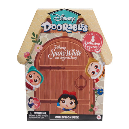 Disney Doorables Snow White Collection Peek, 8 Exclusive Collectible Figures, 1.5-inch Figurines, Kids Toys for Ages 3 Up by Just Play