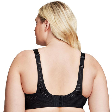 Glamorise No-Bounce Camisole Elite Sports Wirefree Bra 1067 (Women's & Women's Plus) Black