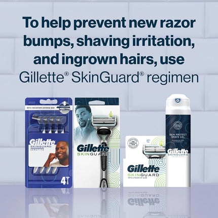Gillette SkinGuard Men's Razor Blade Refill for Sensitive Skin, 8 Blade Refills