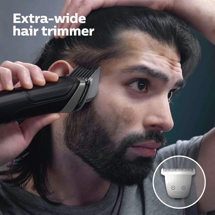 Philips NEW Norelco Multigroom Series 5000 18 Piece, Beard Face, Hair, Body and Intimate Hair Trimmer for Men - NO BLADE OIL MG5910/49