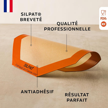 Silpat Non-Stick Silicone Microwave Baking Mat Reusable, Durable, Heat Resistant, Professional Grade, Flexible Cooking Sheet Perfect For Microwave Ovens, Octagon (26 cm)