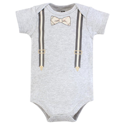 Bodysuits de algodón unisex para bebé de Hudson Baby, pajarita a cuadros, 18-24 meses