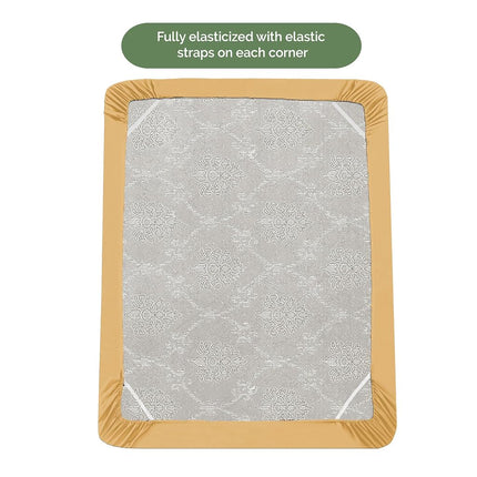 Elegant Comfort 1500 Premium Hotel Quality 18-21 Inches Deep - Extra Deep Pocket Single Fitted Sheet for High Mattress, Luxury and Softest, Smart Pocket - Wrinkle Free, King, Gold