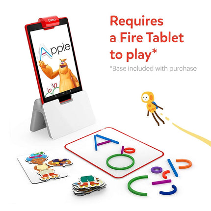 Osmo - Little Genius Starter Kit for Fire Tablet - 4 Educational Learning Games - Preschool Ages - Problem Solving, & Creativity - STEM Toy (Osmo Fire Tablet Base Included - Amazon Exclusive)